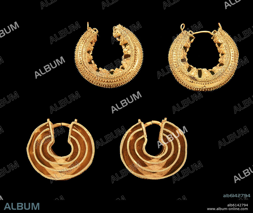ARRACADAS DE ORO CELTAS.