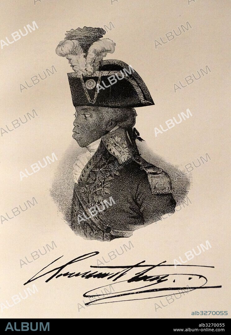 Portrait of Toussaint Louverture (1743-1803) leader of the Haitian Revolution and President for Life. Dated 18th Century.