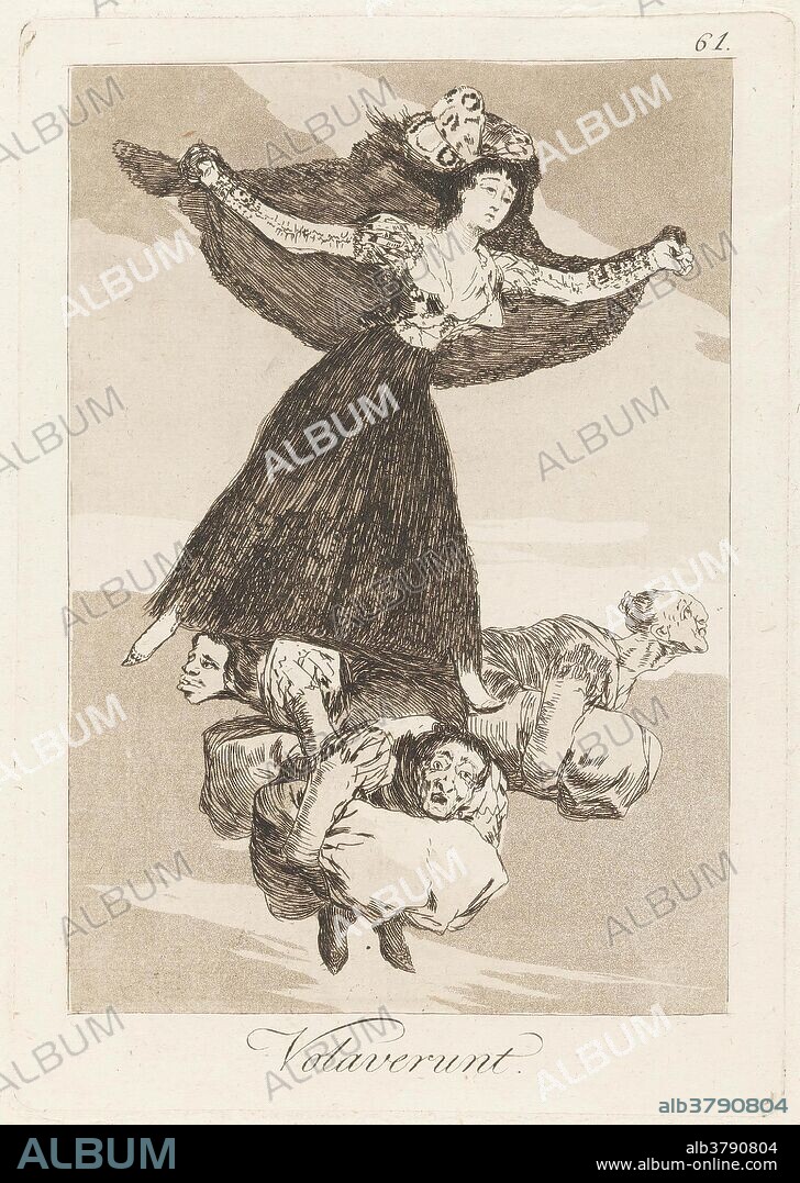 Francisco de Goya y Lucientes / 'Capricho 61. Volaverunt'. 1799. Etching, Aquatint, Drypoint on paper.