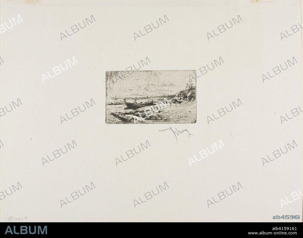 MARIANO FORTUNY Y MARSAL. The Fisherman. Mariano José María Bernardo Fortuny y Carbó; Spanish, 1838-1874. Date: 1858-1874. Dimensions: 58 x 100 mm. Etching on paper. Origin: Spain.