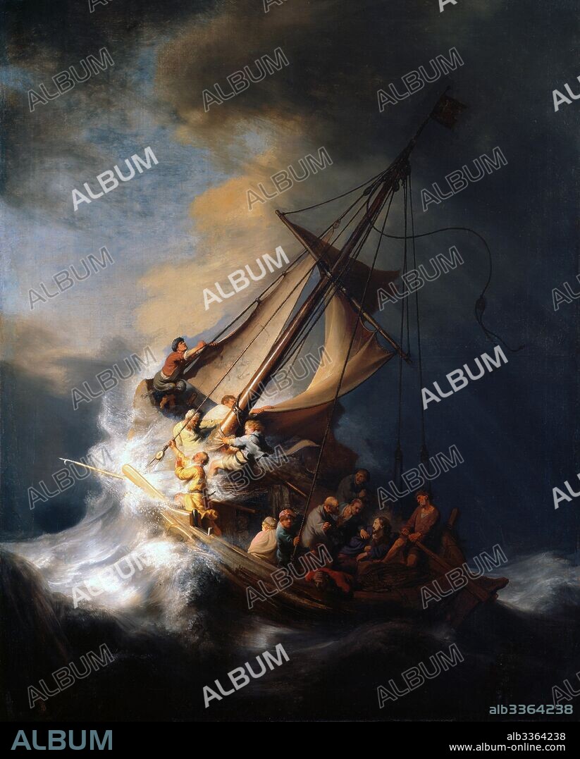 REMBRANDT VAN RHIJN. Christ in the Storm on the Lake of Galilee.
