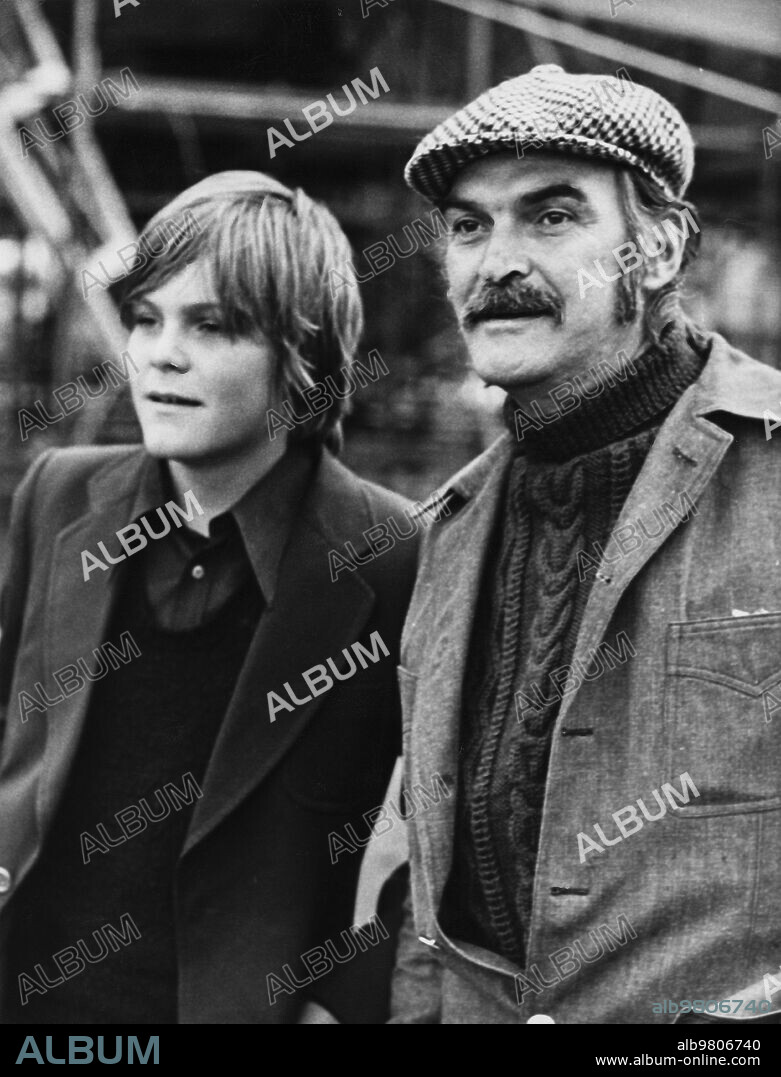Stanley baker and son glyn, 60s.