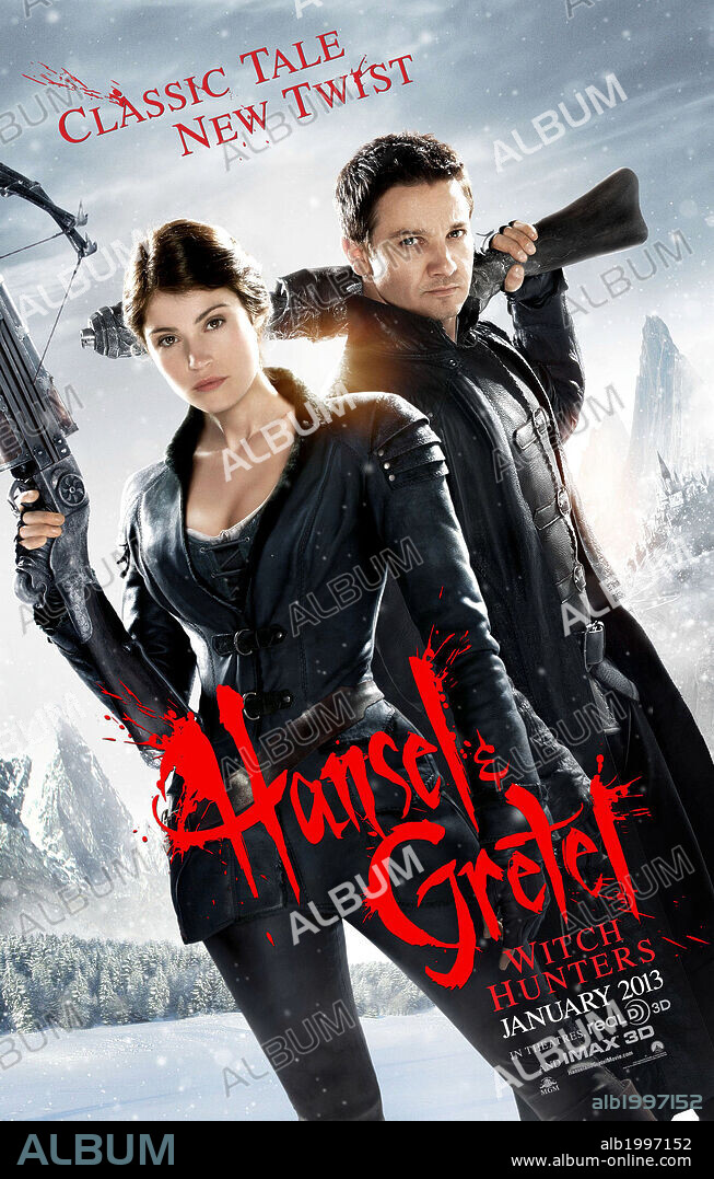 Poster of HANSEL & GRETEL: WITCH HUNTERS, 2013, directed by TOMMY WIRKOLA. Copyright PARAMOUNT PICTURES.