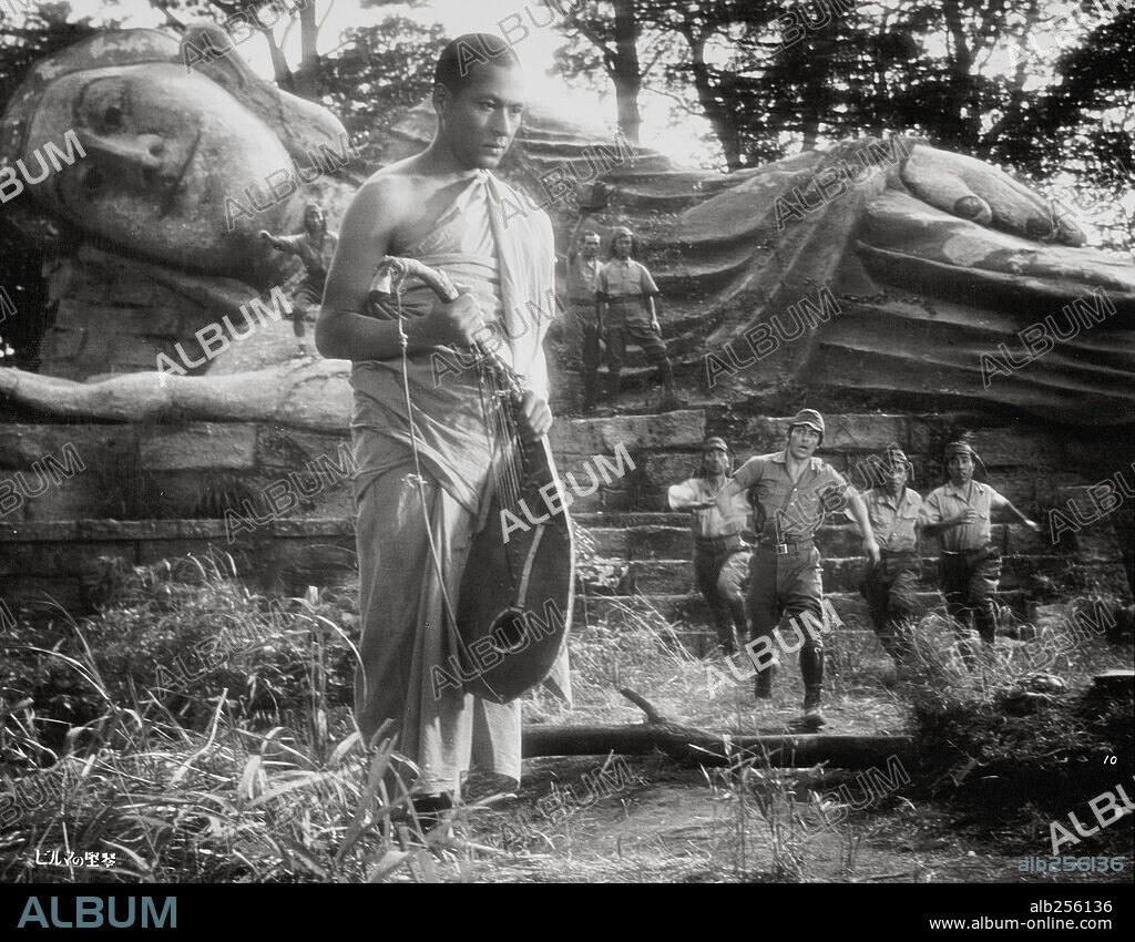 SHOJI YASUI in THE BURMESE HARP, 1956 (BIRUMANO TATEGOTO), directed by KON ICHIKAWA. Copyright MASAYUKI TAGARI.