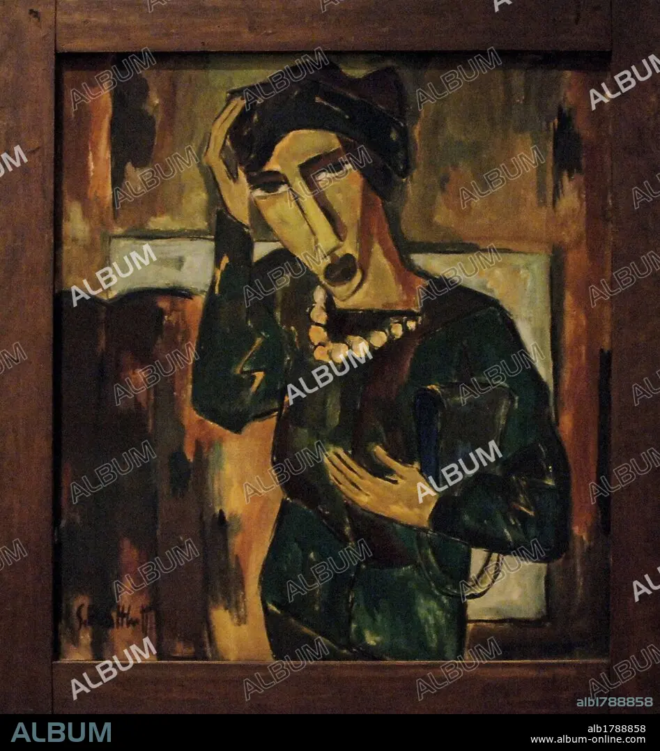 Karl Schmidt-Rottluff | Frau und Wald (1920) | MutualArt