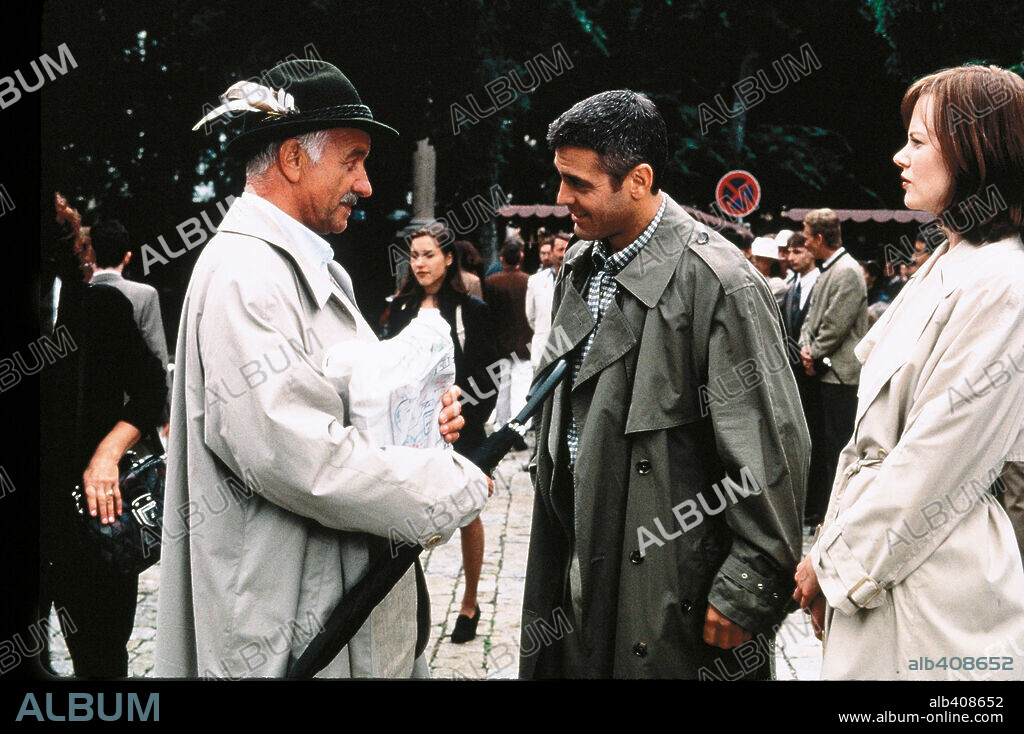 ARMIN MUELLER-STAHL, GEORGE CLOONEY and NICOLE KIDMAN in THE PEACEMAKER, 1997, directed by MIMI LEDER. Copyright DREAMWORKS.