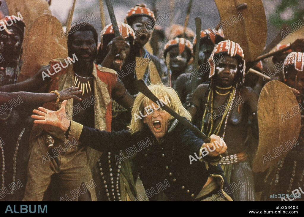 KLAUS KINSKI in SLAVE COAST, 1987 (COBRA VERDE), directed by WERNER HERZOG. Copyright WERNER HERZOG FILMPRODUKTION.