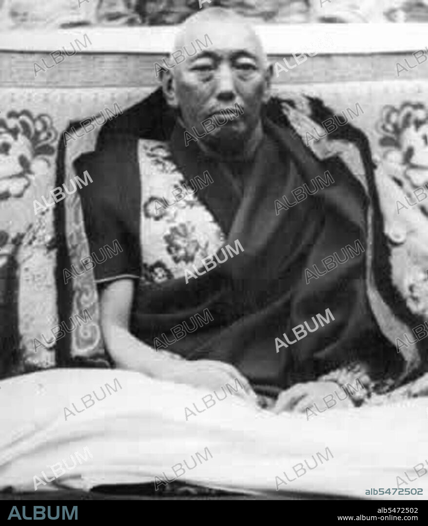 Thubten Gyatso was the 13th Dalai Lama of Tibet. During 1878 he was recognized as the reincarnation of the Dalai Lama. He was escorted to Lhasa and given his pre-novice vows by the Panchen Lama, Tenpai Wangchuk, and named 'Ngawang Lobsang Thupten Gyatso Jigdral Chokley Namgyal'. During 1879 he was enthroned at the Potala Palace, but did not assume political power until 1895, after he had reached his majority. Thubten Gyatso was an intelligent reformer who proved himself a skillful politician when Tibet became a pawn in The Great Game between the Russian Empire and the British Empire. He was responsible for countering the British expedition to Tibet, restoring discipline in monastic life, and increasing the number of lay officials to avoid excessive power being placed in the hands of the monks.