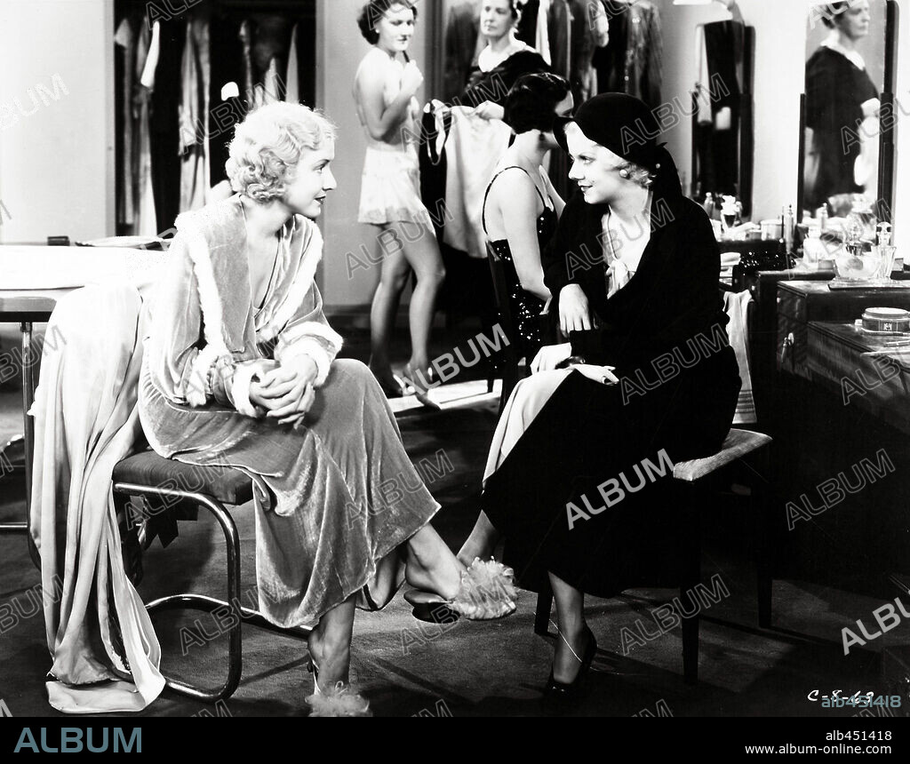 JEAN HARLOW and MAE CLARKE in THREE WISE GIRLS, 1932. Copyright COLUMBIA PICTURES.