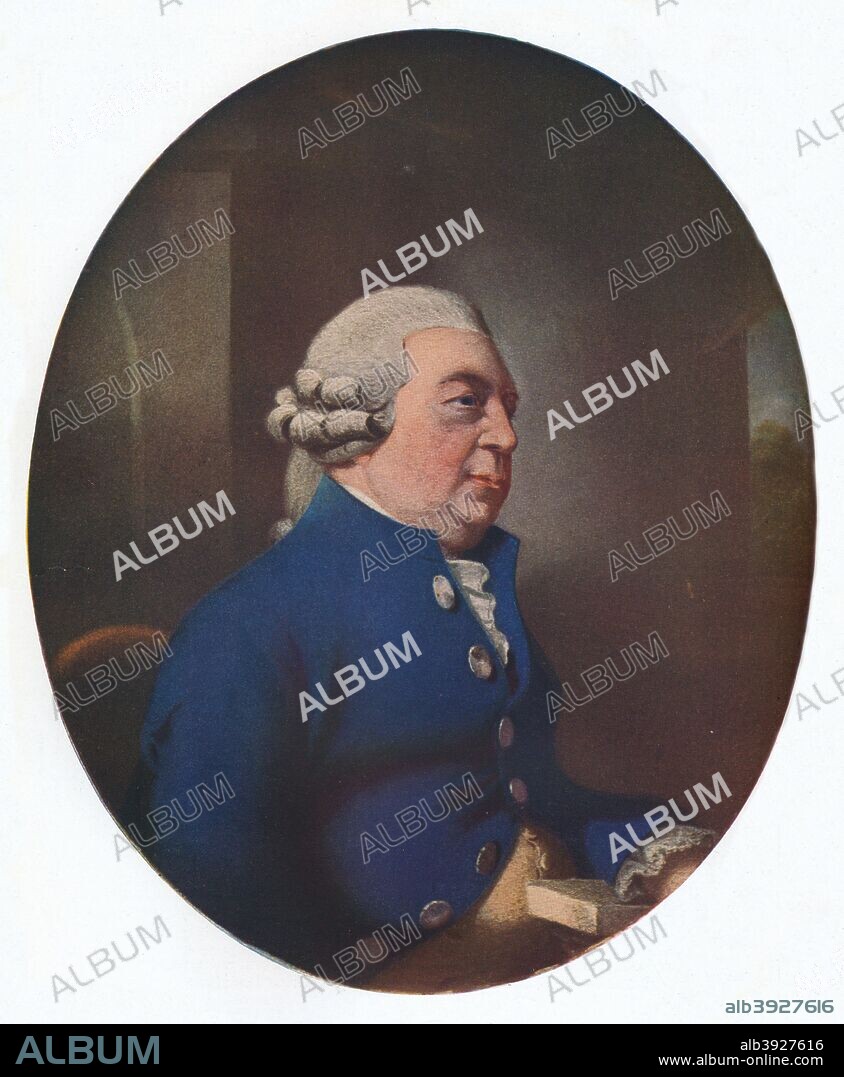 'Sir Elijah Impey', 1786. Sir Elijah Impey (1732-1809), British judge, first chief justice of the Supreme Court of Judicature at Fort William in Bengal, Chief Justice of the Sadr Diwani Adalat and MP for New Romney. Painting held at the National Portrait Gallery, London. From The Connoisseur Vol. LXXVI. [The Connoisseur, London, 1926].