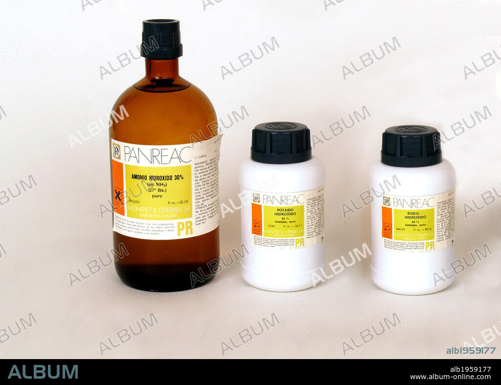 HIDROXIDOS O BASES: SOSA Y AMONIO.
