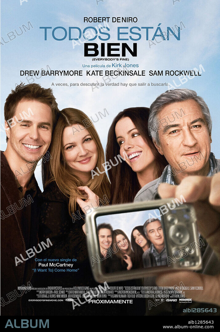 Poster de TODOS ESTAN BIEN, 2009 (EVERYBODY'S FINE), dirigida por KIRK JONES. Copyright MIRAMAX FILMS.