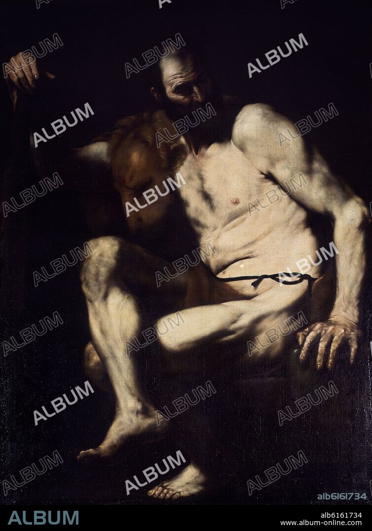 JOSE DE RIBERA. HERCULES Y EL LEON DE NEMEA - SIGLO XVII - BARROCO ESPAÑOL.
