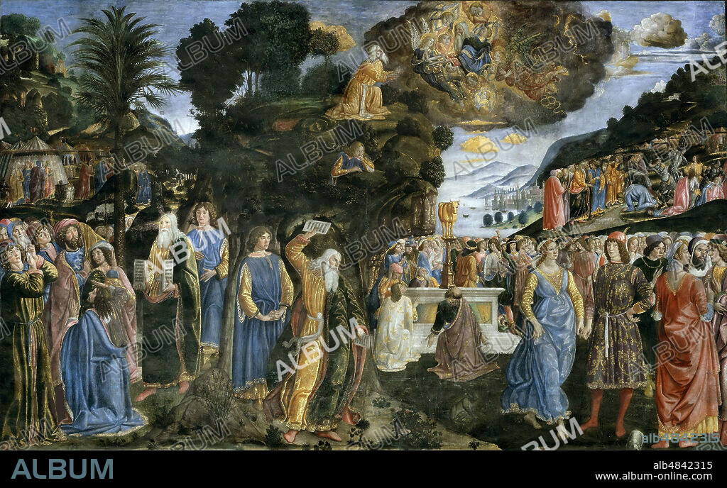COSIMO DI LORENZO ROSSELLI. Discesa dal monte Sinai (The Descent from Mount Sinai).