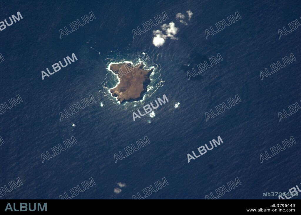 View from space of Selvagem Grande, in the Savage Islands, a small archipelago in the eastern North Atlantic Ocean between Madeira to the north and the Canary Islands to the south. Like these other island groups, the Savage Islands are thought to have been produced by volcanism related to a mantle plume or "hot spot.".