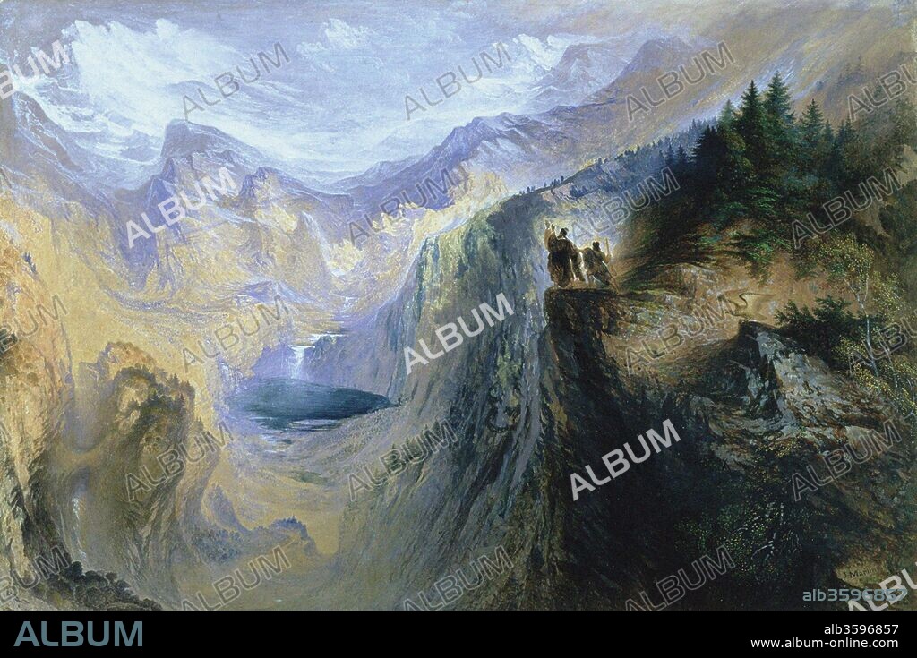JOHN MARTIN. Manfred on the Jungfrau.