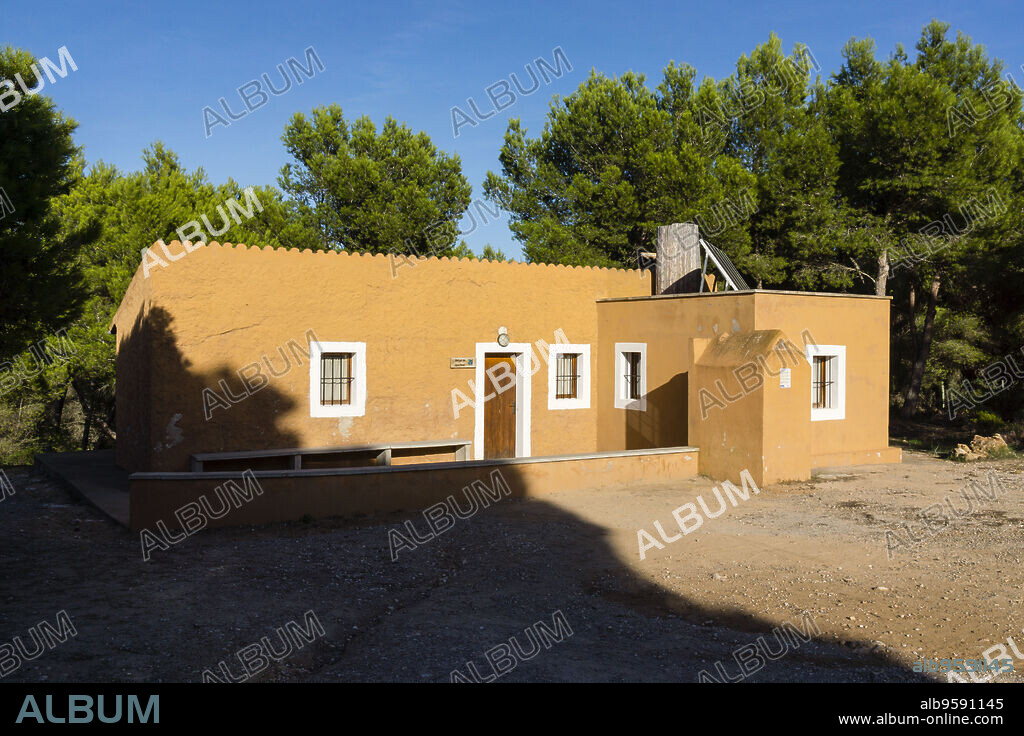 refugio de Son Real, finca publica de Son Real, término municipal de Santa Margarita, costa nor-este de Mallorca, balearic islands, spain.