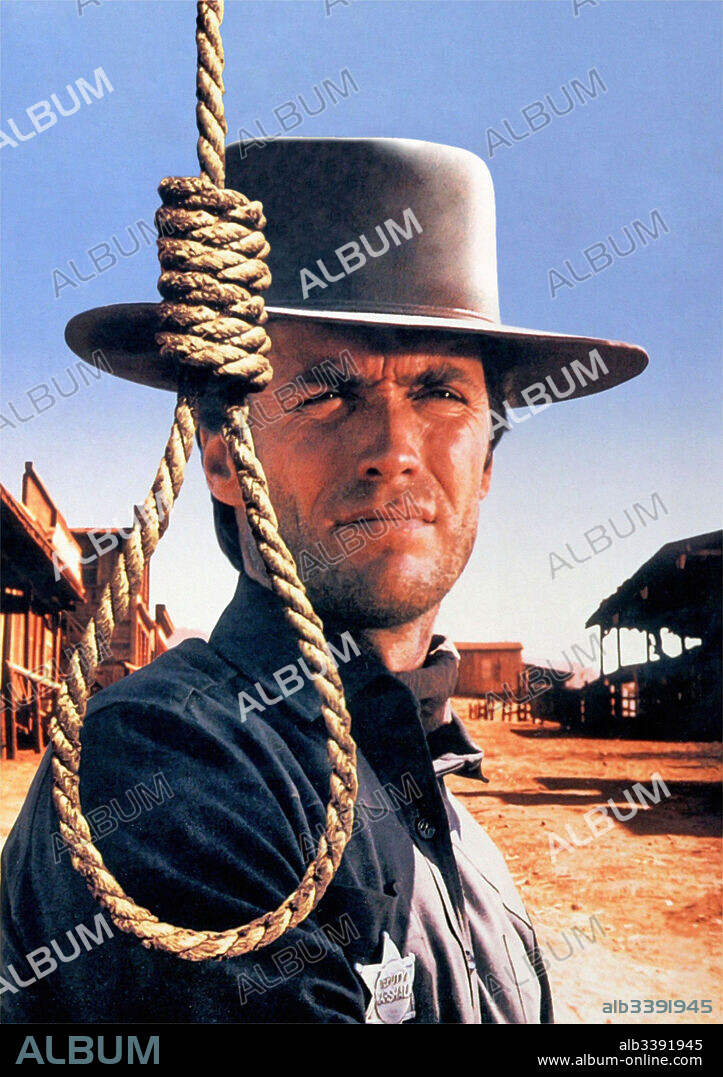 CLINT EASTWOOD en COMETIERON DOS ERRORES, 1968 (HANG 'EM HIGH), dirigida por TED POST. Copyright UNITED ARTISTS.