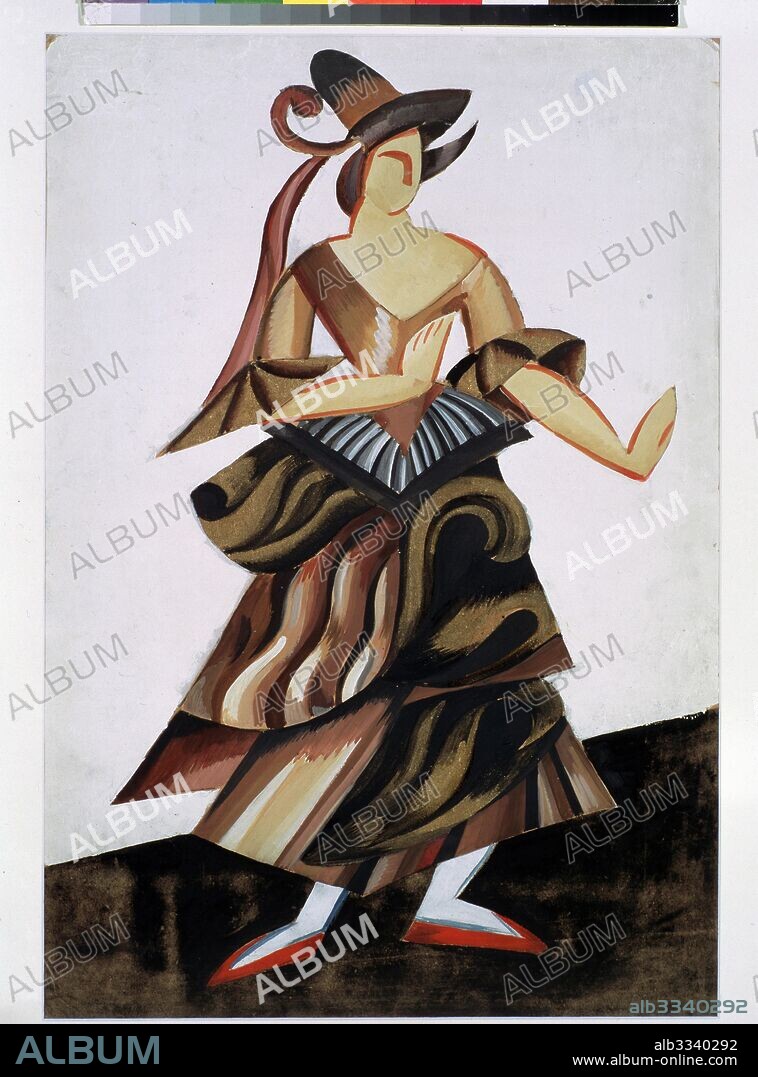 ALEXANDRA EXTER. Costume design for the theatre play Romeo and Juliet by W. Shakespeare.