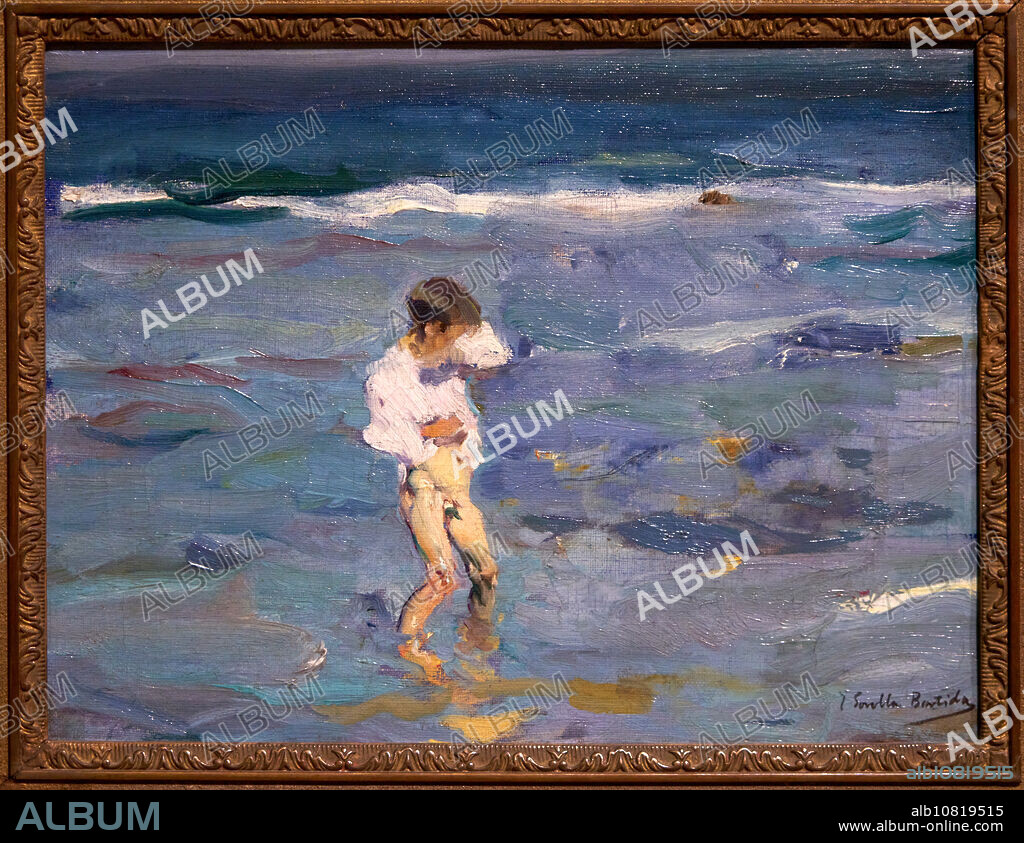 Boy in the sea, around 1902, Joaquín Sorolla (Valencia, 1863-Cercedilla, Madrid, 1923), Fine Arts Museum, Museo Bellas Artes, Oviedo, Asturias, Spain.