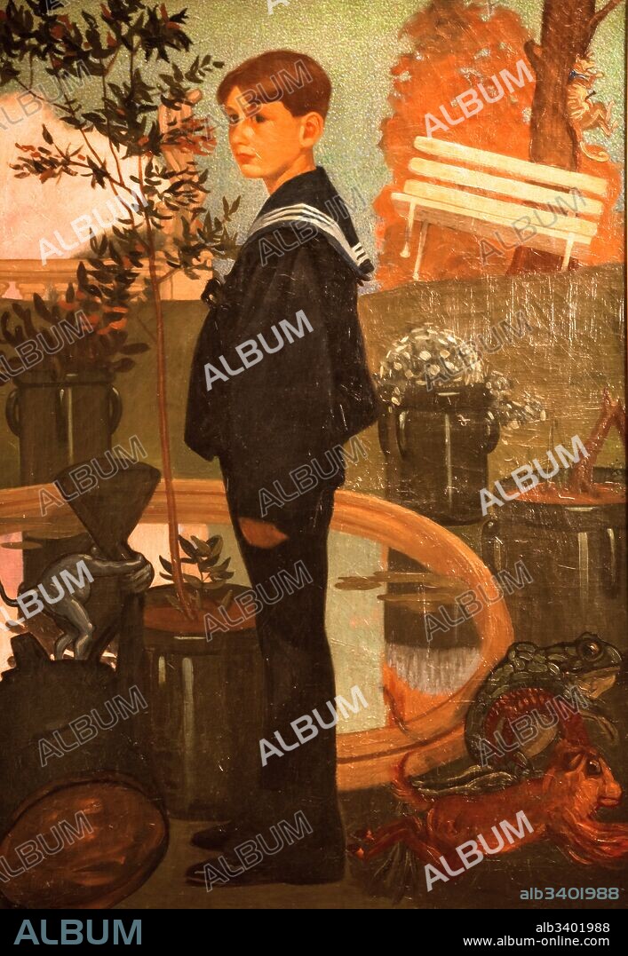 Feliu Elias / "Retrato de Lluís Elias Bracons", c.1907, Pintura (óleo sobre tela), 116 x 81 cm.