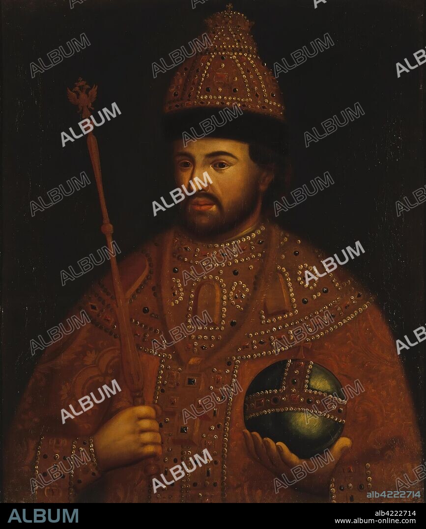 ANONYMOUS. 'Portrait of Ivan V Romanov'. Russia, Early 19th century. Dimensions: 83x70,5 cm.