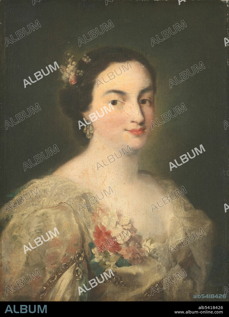 ALESSANDRO LONGHI. Portrait of a Young Woman, c. 1760.