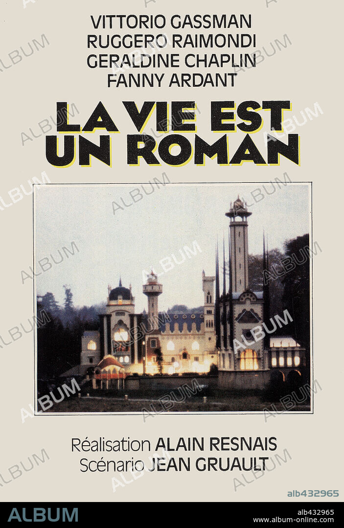 Poster of LIFE IS A BED OF ROSES, 1983 (LA VIE EST UN ROMAN), directed by ALAIN RESNAIS. Copyright SPECTRAFILM.