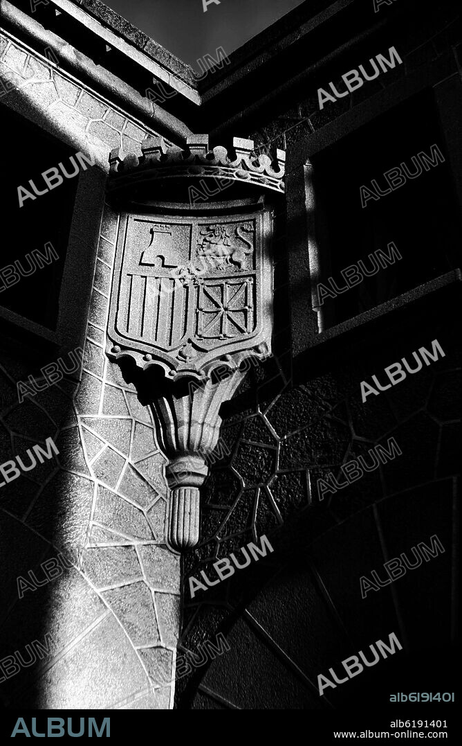 ESCUDO DE AVILA - FOTOGRAFIA EN BLANCO Y NEGRO - AÑOS 60.