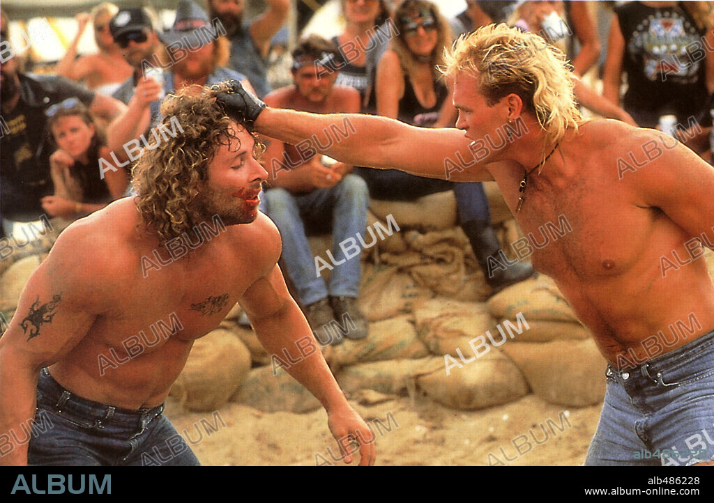 BRIAN BOXWORTH and LANCE HENRIKSEN in STONE COLD, 1991. Copyright COLUMBIA PICTURES.