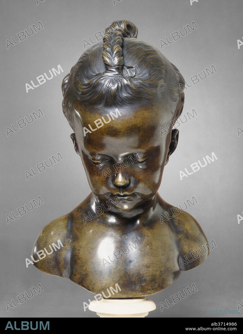 JACQUES-FRANCOIS-JOSEPH SALY. Bust of a Little Girl. Dated: model 1744,  cast probably 1750/1753. Dimensions: overall: 37 x 25.2 x 19.7 cm (14 9/16  x 9 15/16 x 7 3/4 in.). - Album alb3714986
