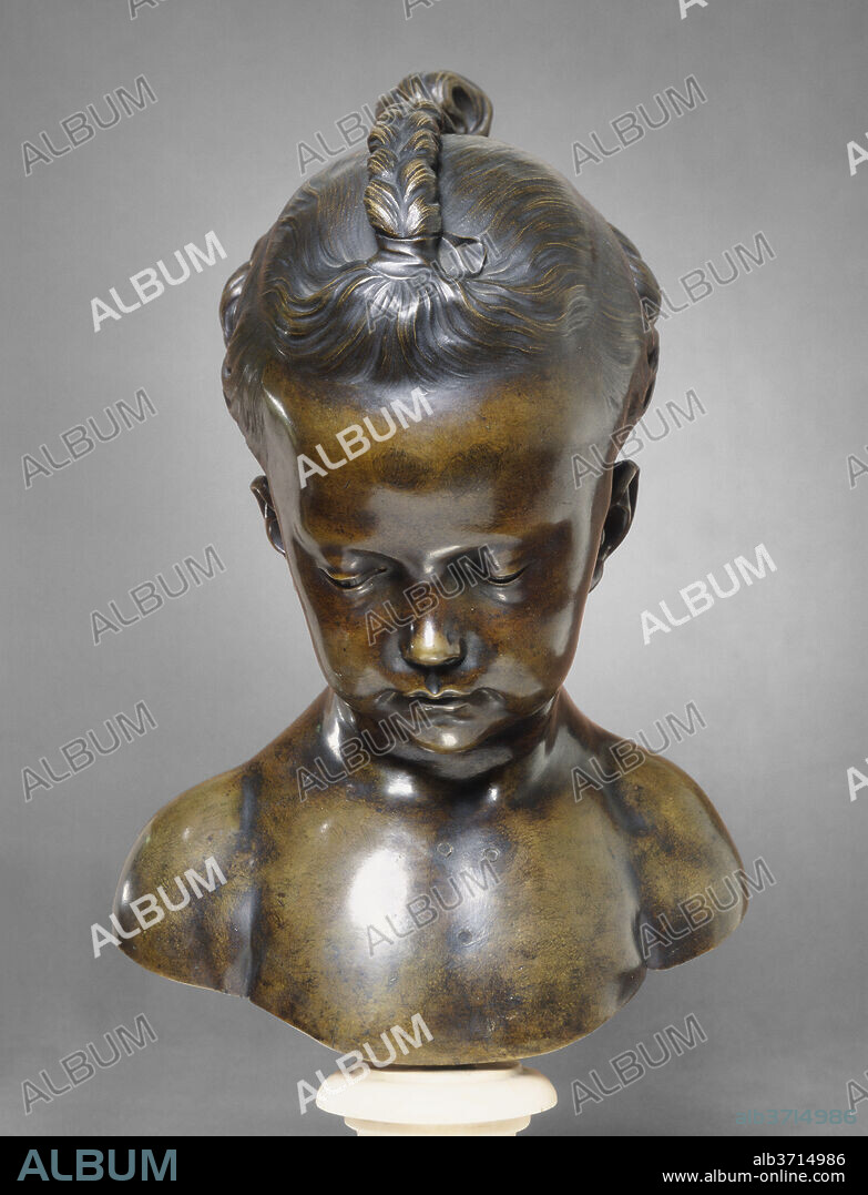 JACQUES-FRANCOIS-JOSEPH SALY. Bust of a Little Girl. Dated: model 1744, cast probably 1750/1753. Dimensions: overall: 37 x 25.2 x 19.7 cm (14 9/16 x 9 15/16 x 7 3/4 in.). Medium: bronze.