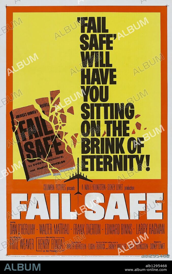 Poster de PUNTO LÍMITE, 1964 (FAIL SAFE), dirigida por SIDNEY LUMET. Copyright COLUMBIA PICTURES.