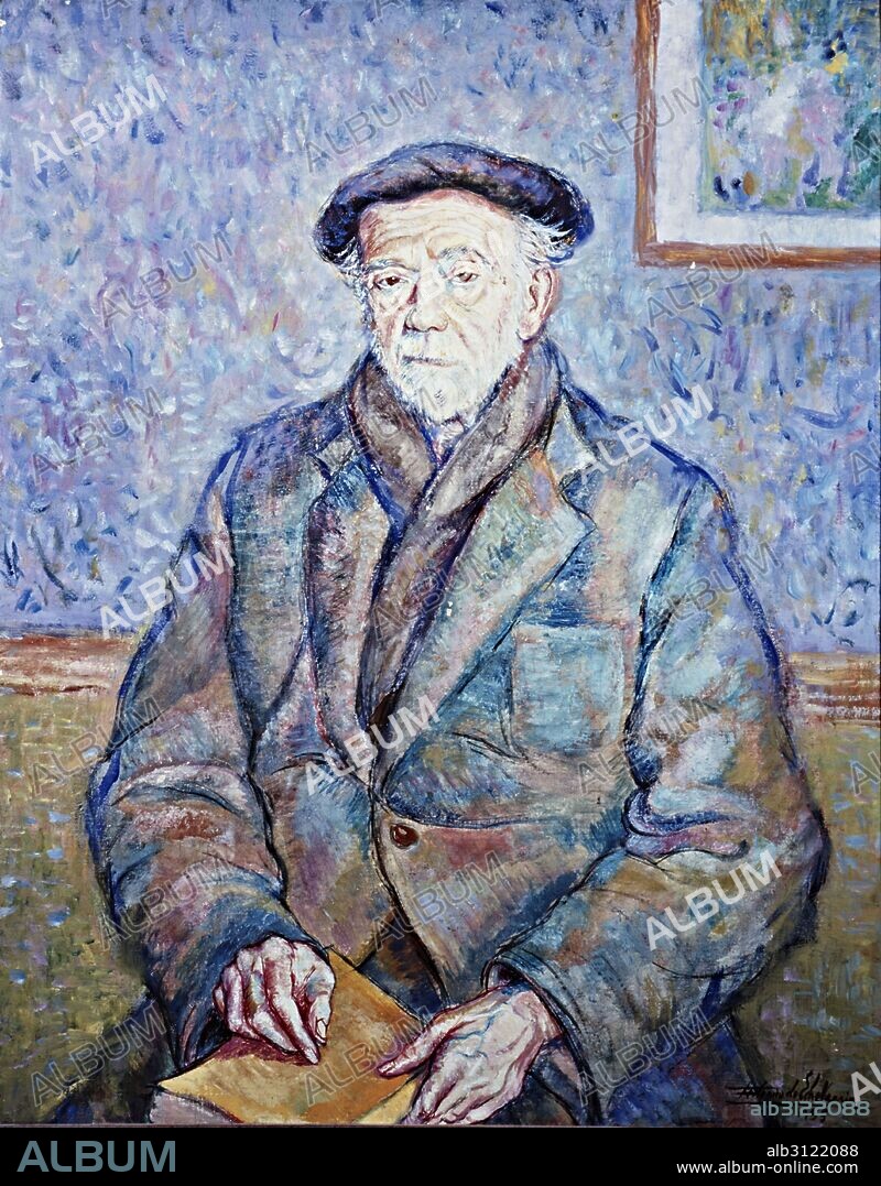 JUAN DE ECHEVARRÍA. Retrao del escritor Pío Baroja (1872-1956). Colección Particular, Madrid.