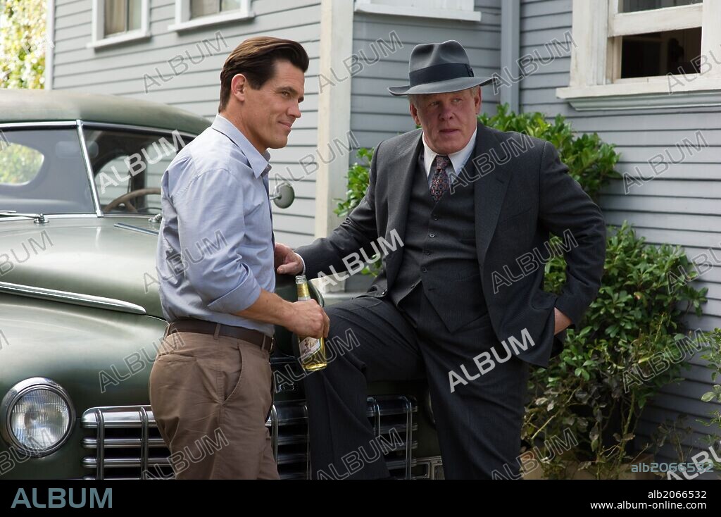 JOSH BROLIN y NICK NOLTE en GANGSTER SQUAD [BRIGADA DE ELITE], 2013 (GANGSTER SQUAD), dirigida por RICHARD FLEISCHER. Copyright VILLAGE ROADSHOW.