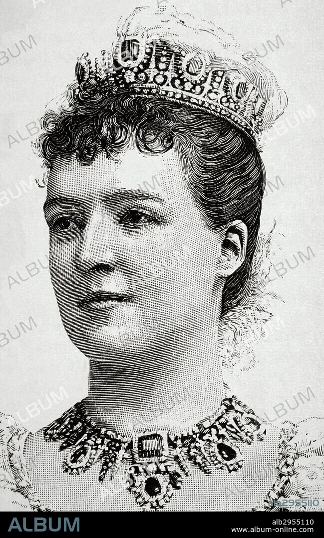 Amelie of Orleans (1865-1951). Queen consort of Portugal. Engraving. 19th century.