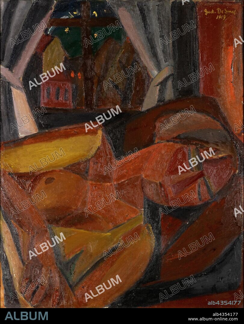 GUSTAVE DE SMET. Femme endormie, 1919, oil on canvas, 78 x 62.5 cm, signed and dated upper right: Gust., De Smet, 1919, Gustaaf de Smet, Gent 1877–1943 Deurle b. Gent.