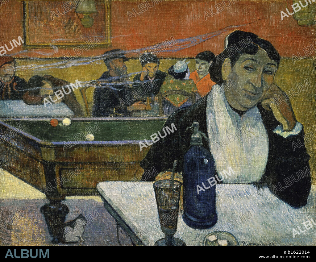 EUGÈNE HENRI PAUL GAUGUIN. Night Cafe at Arles, 1888, Paul Gauguin (1848-1903/ French), Oil on canvas, Pushkin Museum of Fine Arts, Moscow.