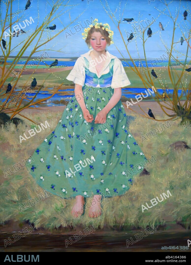 HARALD SLOTT-MOLLER. Spring. 1896. Oil on wood. 120 x 93 cm.