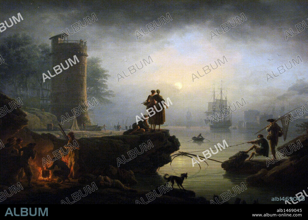 ARTE SIGLO XVIII. FRANCIA. CLAUDE-JOSEPH VERNET (1714-1789). Pintor francés. "MAÑANA" (1760). Instituto de Arte de Chicago. Estado de Illinois. Estados Unidos.