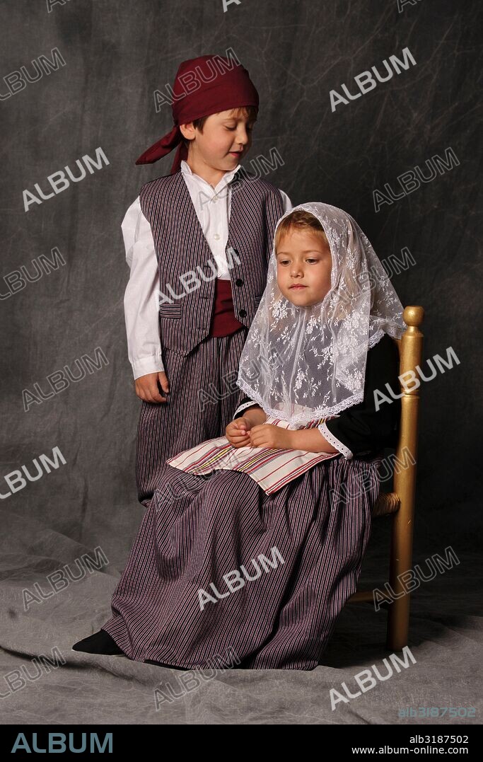 traje tipico mallorquin, Mallorca, balearic islands, spain, europe.