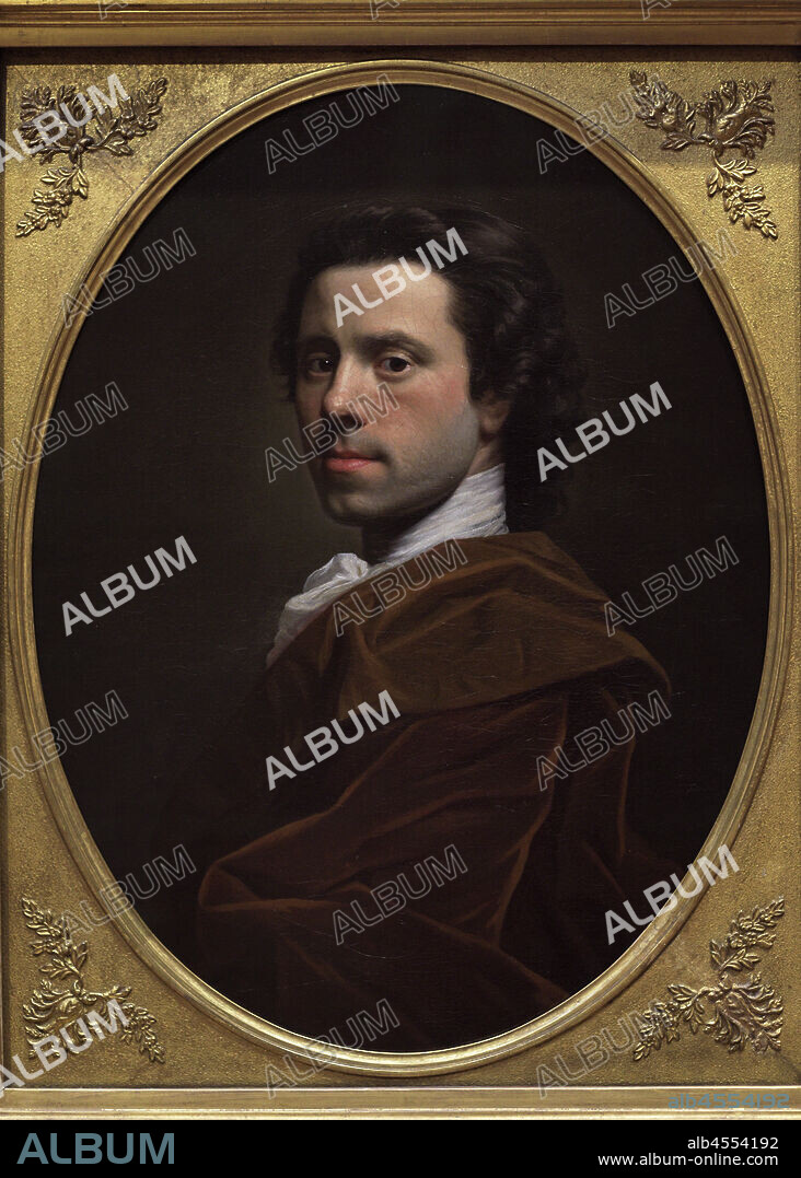 Allan Ramsay (1713-1784). Scottish painter. Self-portrait, ca.1737-1739. Oil on canvas (61 x 46,4 cm). National Portrait Gallery. London, England, United Kingdom.
