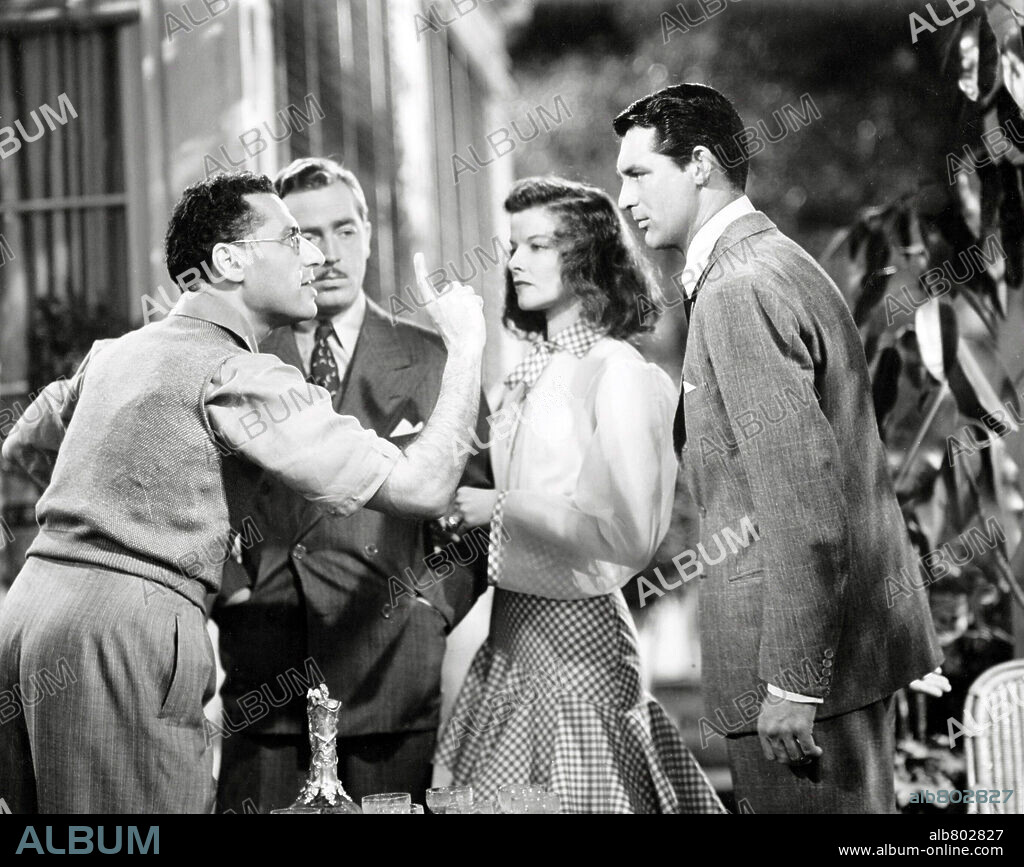 CARY GRANT, GEORGE CUKOR, JOHN HOWARD und KATHARINE HEPBURN in PHILADELPHIA STORY - DIE NACHT VOR DER HOCHZEIT, 1940 (THE PHILADELPHIA STORY), unter der Regie von GEORGE CUKOR. Copyright M.G.M.