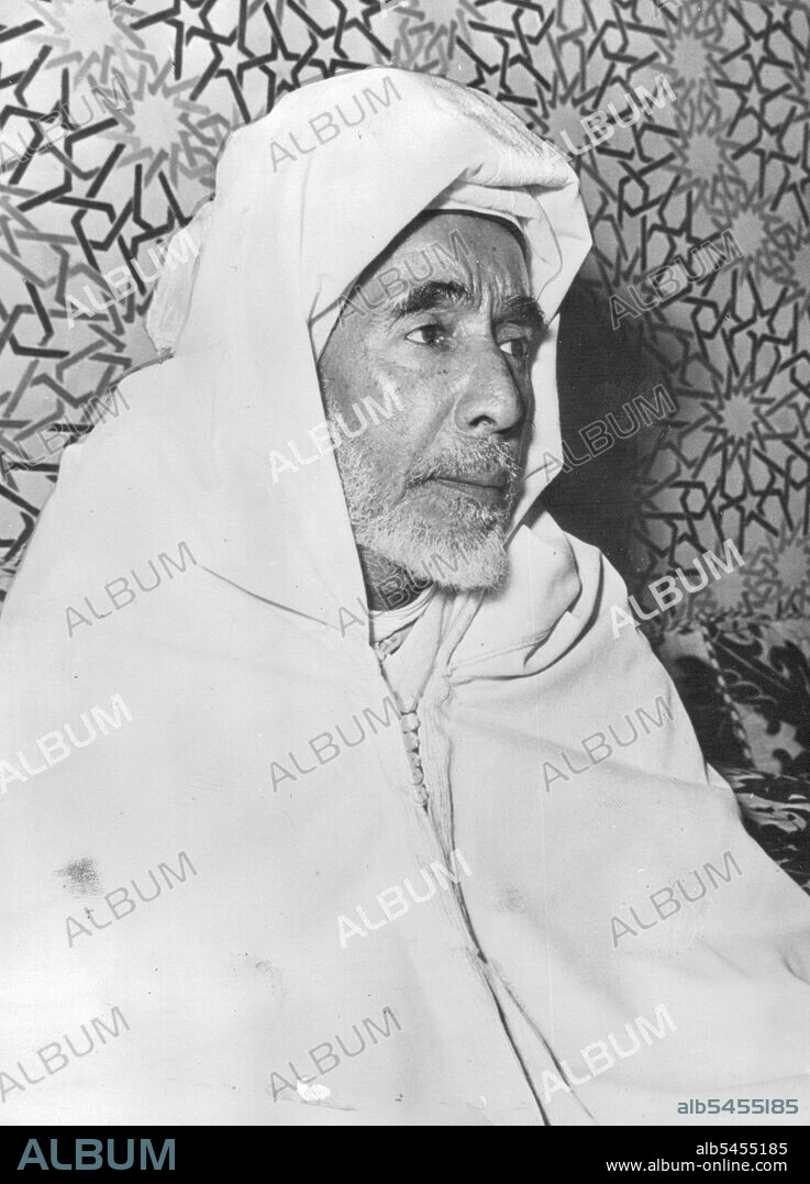 New Sultan Enthroned During Muslim Feast of Aid El Kebir :Moroccans celebrated Aid el Kebir last week, but without the feasting and rejoicing which usually accompanies the year's greatest feast.Instead their leaders attended the enthronement of the new Sultan, 64-year-old Sidi Mohammed Moulay ArafaRecently the Berber tribesmen, led by  El Glaoui, 77-year-old Feudal Overlord of Marrakesh, rose against the 44-year-old Sultan, Sidi Mohammed Ben Youseff. August 25, 1953. (Photo by Paul Popper).