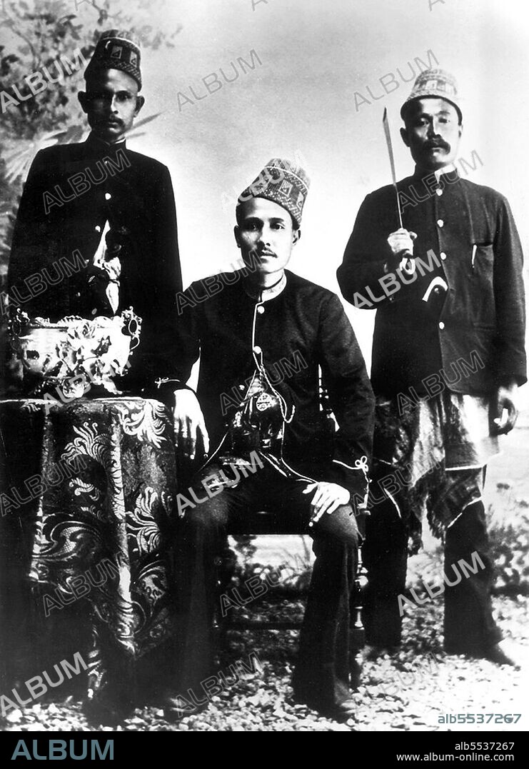 The Aceh War, also known as the Dutch War or the Infidel War (1873–1914), was an armed military conflict between the Sultanate of Aceh and the Netherlands which was triggered by discussions between representatives of Aceh and the United Kingdom in Singapore during early 1873. The war was part of a series of conflicts in the late 19th century that consolidated Dutch rule over modern-day Indonesia. Sultan Alauddin Muhammad Da'ud Syah II (1864 – 6 February 1939) was the thirty-fifth and last sultan of Aceh in northern Sumatra. He reigned from 1875 to 1903 in opposition to the Dutch colonial state. He surrendered to the Dutch in 1903. The Dutch provided the sultan with a comfortable house and a monthly allowance of 1,200 guilders. In 1907 it was revealed that the sultan had secretly helped plan attacks on Dutch positions. The colonial authorities therefore resolved to exile him to Java and from thence to Ambon. In 1918 he was allowed to settle in Meester Cornelis (Jatinegara) in Batavia (Jakarta). The ex-sultan died there on 6 February 1939 and is buried in Rawamangun.