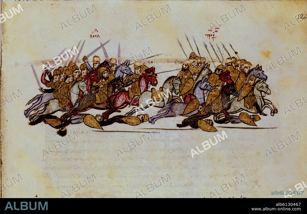 JOHN SKYLITZES. VAREGOS (O RUS) AL ASALTO DE CONSTANTINOPLA - CRONICA MATRITENSIS DT PG 122.