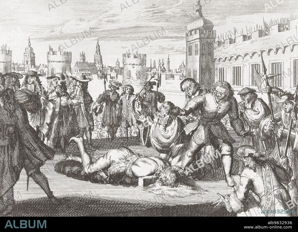 The Battle of Hastings, 14 October 1066, fought between the Norman-French army of William, the Duke of Normandy, and an English army under the Anglo-Saxon King Harold Godwinson, beginning the Norman conquest of England. From Histoire de France, published 1855.