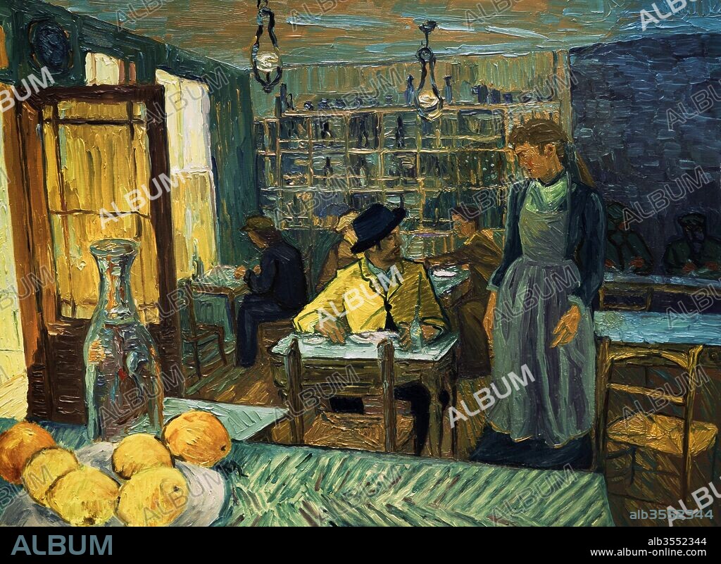 DOUGLAS BOOTH und VINCENT VAN GOGH. DOUGLAS BOOTH in LOVING VINCENT, 2017, unter der Regie von DOROTA KOBIELA und HUGH WELCHMAN. Copyright Trademark Films / Silver Reel / Odra Film / Centrum Technolo.