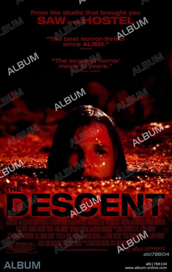 Poster of THE DESCENT, 2005, directed by NEIL MARSHALL. Copyright CELADOR FILMS.