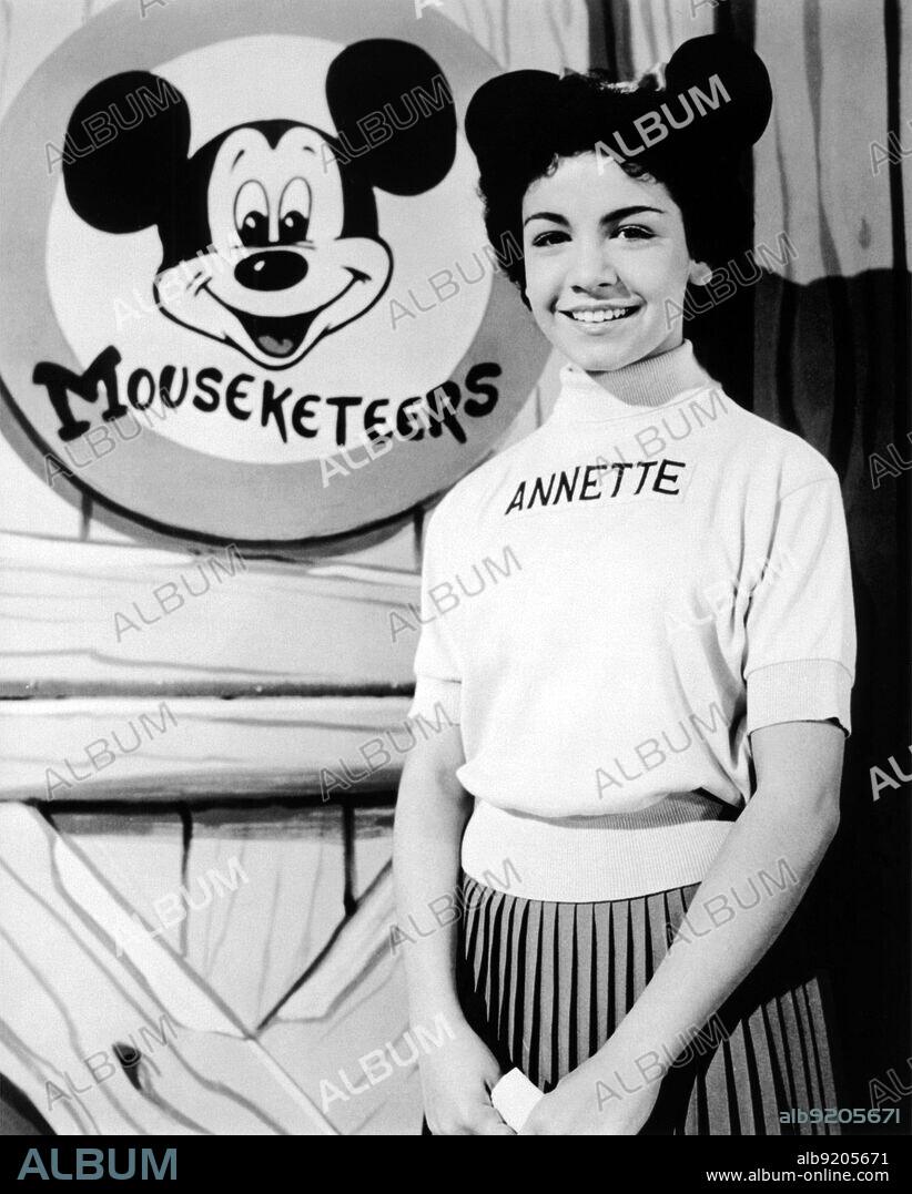 ANNETTE FUNICELLO in THE MICKEY MOUSE CLUB, 1955, directed by SIDNEY MILLER. Copyright WALT DISNEY PRODUCTIONS.